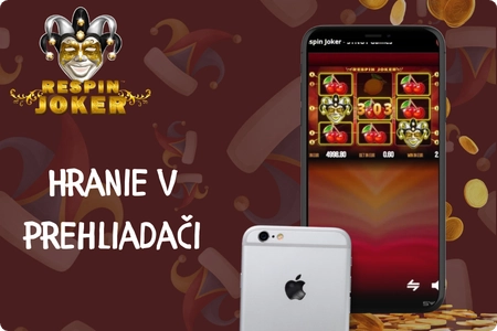Respin Joker na mobile bez sťahovania aplikácie